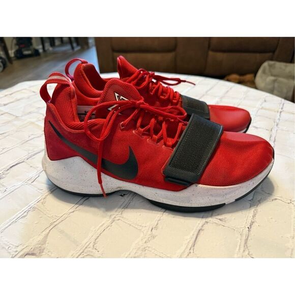 Nike Men\'s Size 12 PG1 Paul George University Red Black Basketball Shoes main image 4